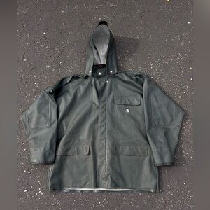 Vintage Carhartt Surrey  Waterproof Hooded Rain Jacket Mens L C64GRN